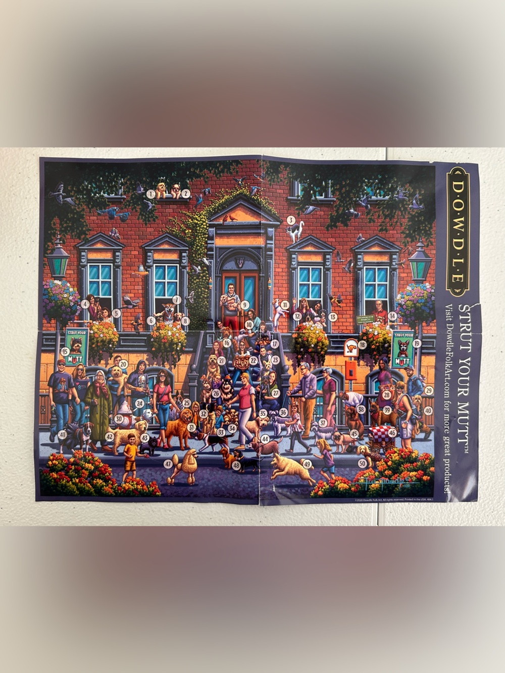 Dowdle "Strut Your Mutt" Colorful Illustration 1000 piece Puzzle